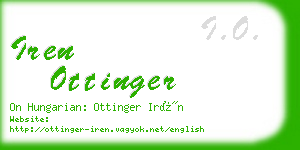 iren ottinger business card